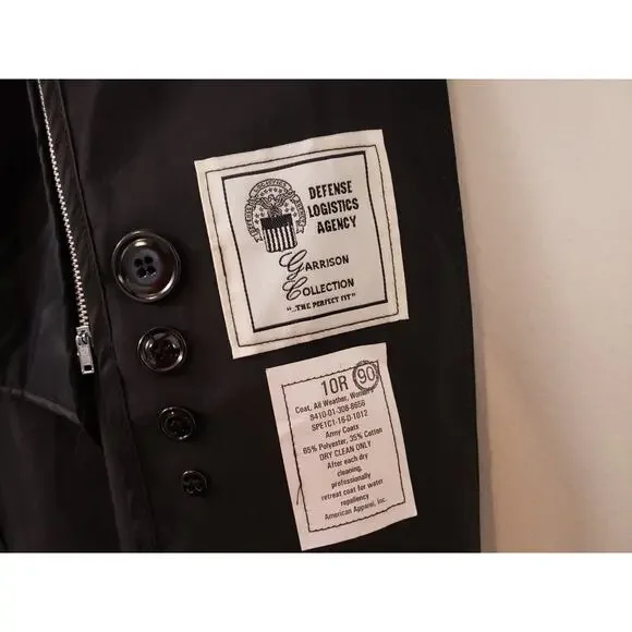 (9) DLA Garrison Collection Womens Jacket Trench Coat Size 10R Army Military - Picture 7 of 8